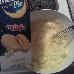 Perfect for Mardi Gras parties, non-traditional, less-than-10-minute recipe for Banana Moonpie Pudding will knock some socks. A picture of Perfect for Mardi Gras parties, non-traditional, less-than-10-minute recipe for Banana Moonpie Pudding will knock some socks..