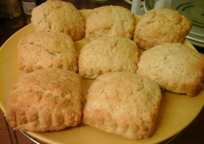 Coconut & lemon scones