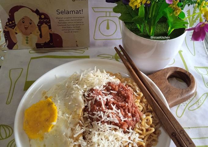 Resep Internet Geprek Indomie Telur Kornet  oleh Rika 