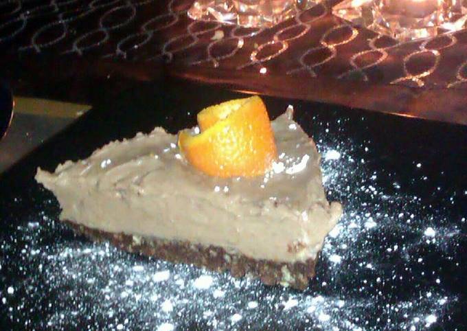 How to Prepare Speedy chocolate orange cheesecake with popping candy