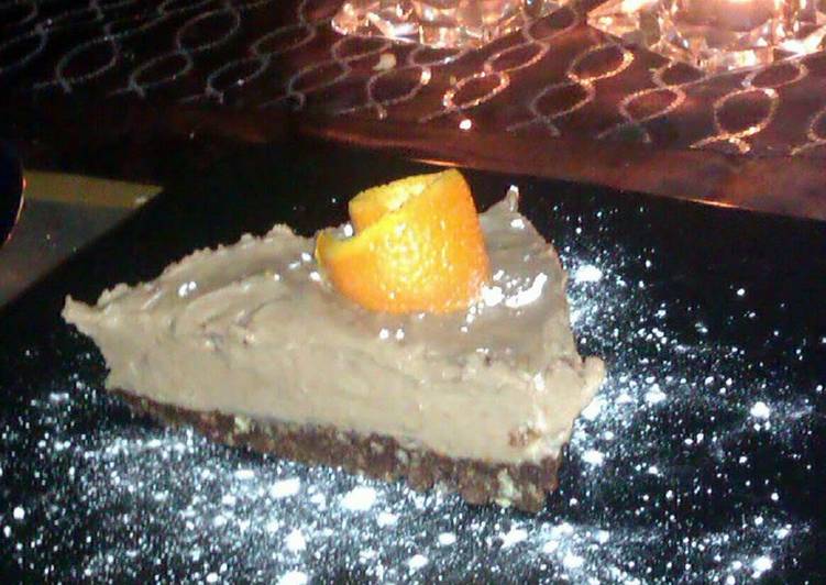 chocolate orange cheesecake with popping candy chocolate orange cheesecake with popping candy