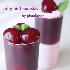 A picture of Grape (Kyoho) Jelly & Mousse Dessert.