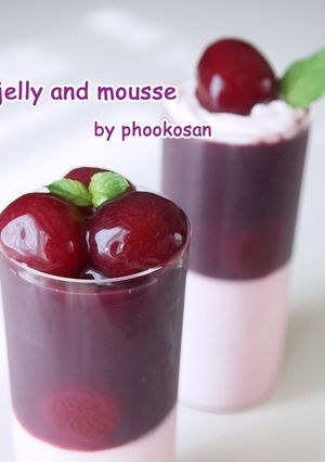A picture of Grape (Kyoho) Jelly & Mousse Dessert.
