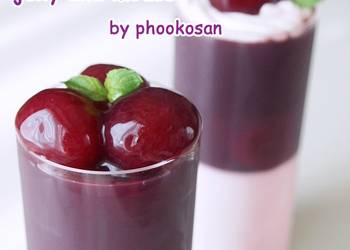 How to Prepare Tasty Grape Kyoho Jelly  Mousse Dessert