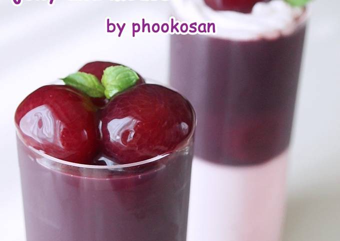 Steps to Make Favorite Grape (Kyoho) Jelly & Mousse Dessert
