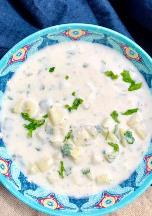 A picture of Potato Raita.