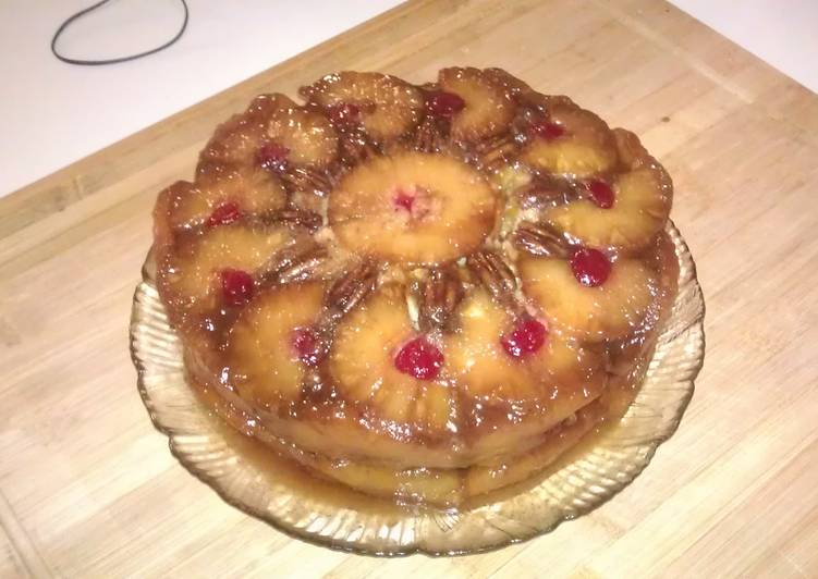 Steps to Prepare Homemade PineappleUpside down cake