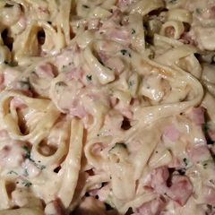 A picture of Ashlee's carbonara.