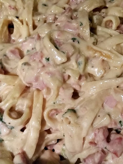 A picture of Ashlee's carbonara.