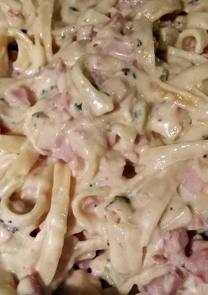 A picture of Ashlee's carbonara.