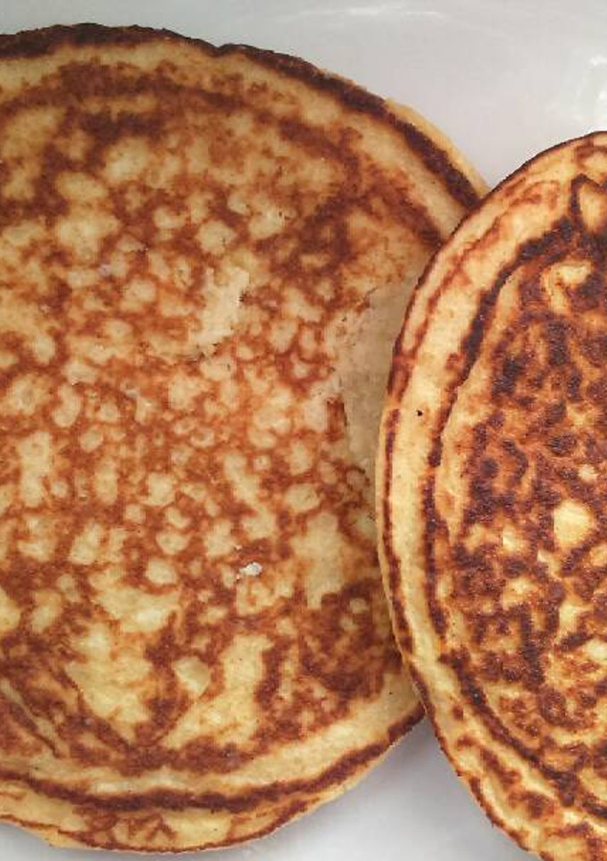 Una foto de Pancakes de avena y coco
