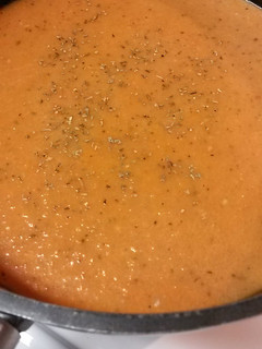 A picture of Roasted Garden Vegetable Soup.