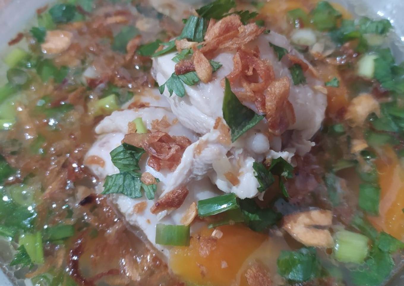 Sop ayam pak min klaten
