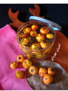 عکسی از دستور ترشی زالزالک
