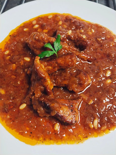 Una foto de Secreto de cerdo en salsa