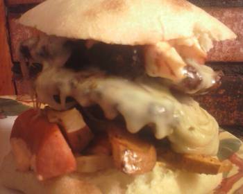 Fast Cooking Methods Brads cajun burger with Louisiana hot sauce aioli Delicious Simple