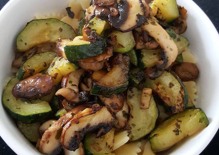 Step-by-Step Guide to Prepare Any-night-of-the-week Pasta with Champignons and Zucchini