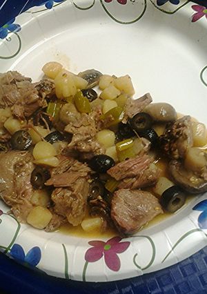 A picture of Lamb stew.