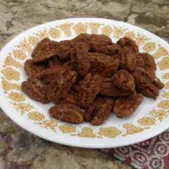 Low carb candied pecans A picture of Low carb candied pecans.
