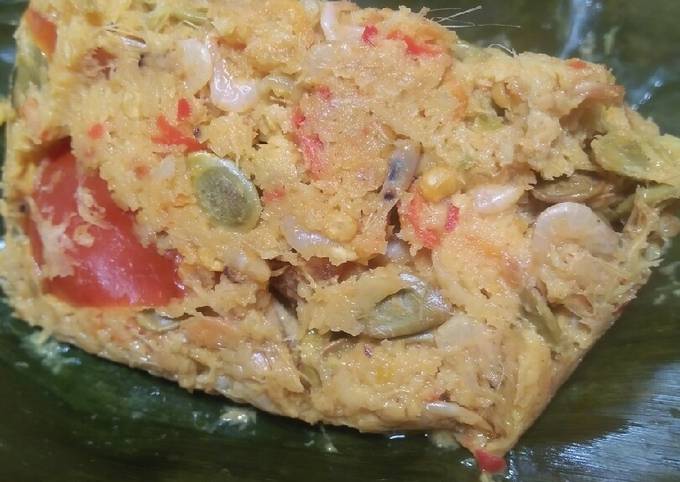 Resep Botok pete cina baby udang Anti Gagal