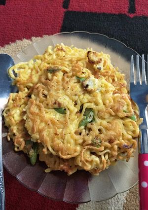 Foto resep Omlet mie + sayur