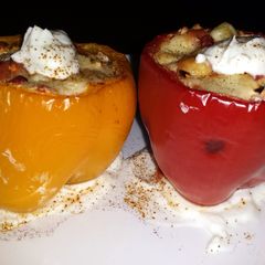 A picture of Stuffed peppers.