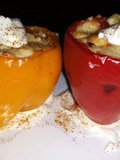 A picture of Stuffed peppers.