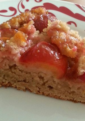 A picture of Sticky Glazed Plum Sponge.