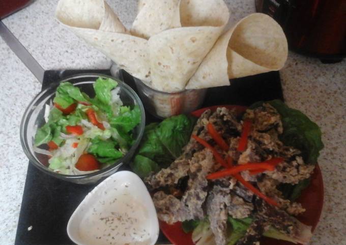 Steps to Prepare Super Quick Homemade My Crispy Salt & Pepper Beef Strips 😘