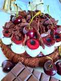 Tarte aux cerises façon forêt noire