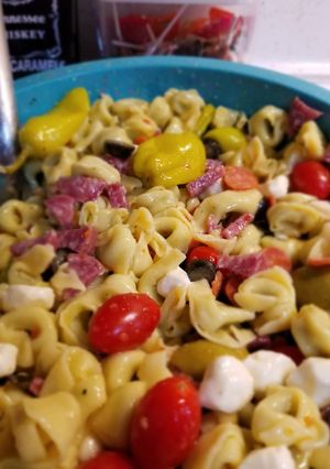 A picture of Tortellini Pasta Salad.