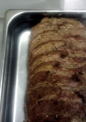 A picture of Grand ma's meatloaf.
