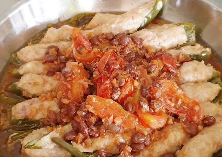 ♥️ Cabe Hijau isi daging saus tauco ♥️