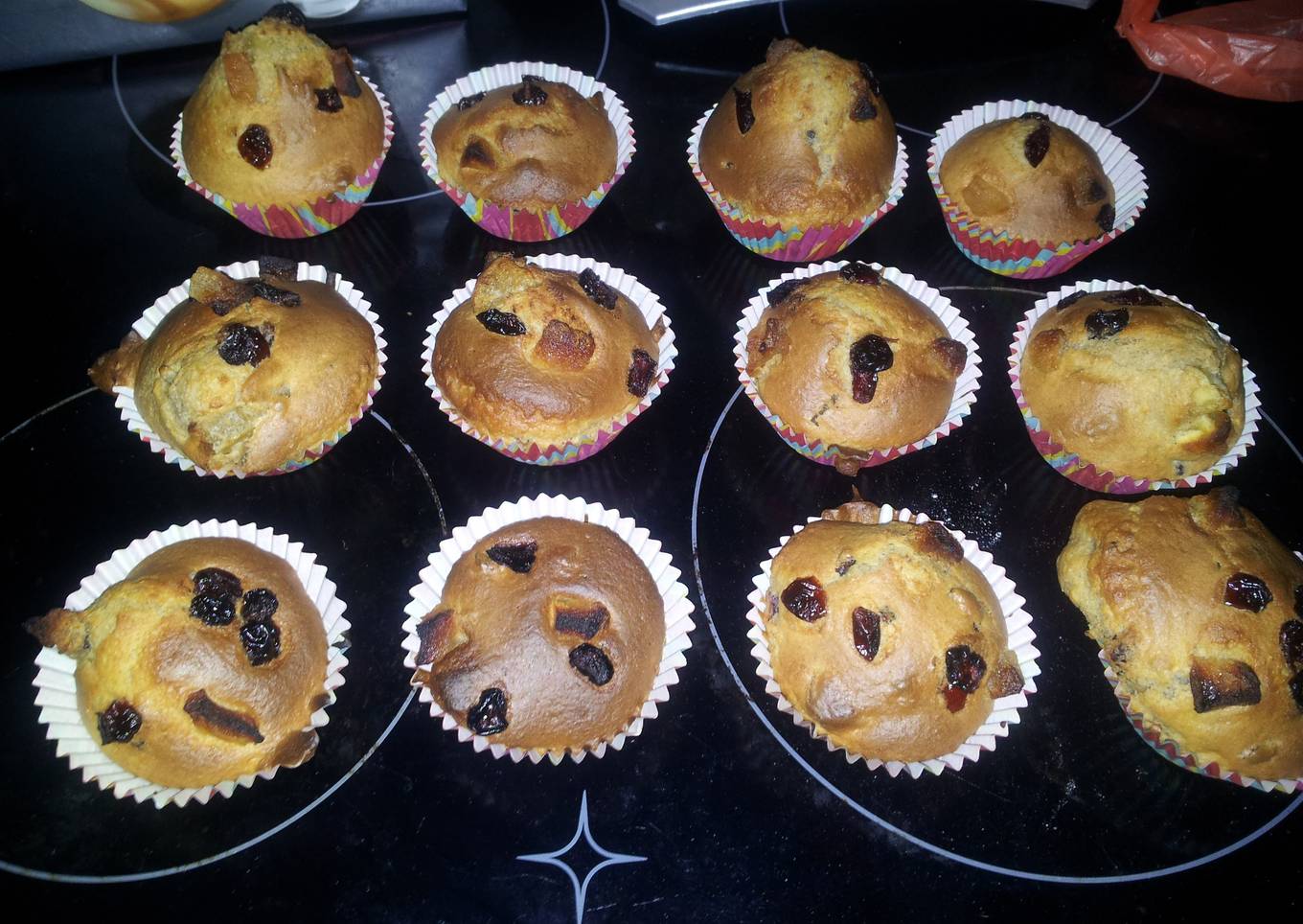 Megans Apple, Cranberry & Cinnamon Muffins
