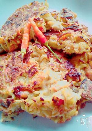 Foto resep Pizza Mie Spicy