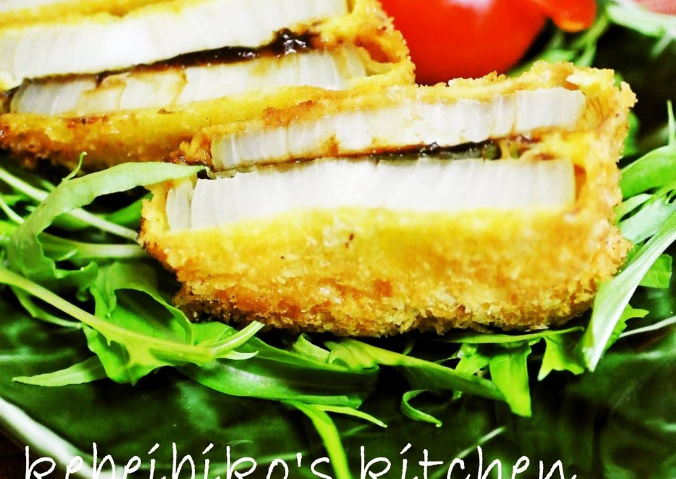 Deep-Fried Sandwiched Sweet Onion and Sweet Miso
