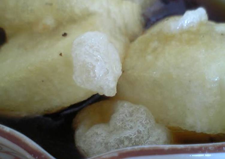 Warm Deep-Fried Mochi with Thick Ankake Sauce