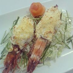 A picture of Prawn Thermidore.