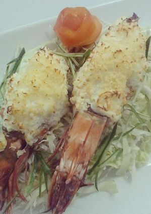 A picture of Prawn Thermidore.