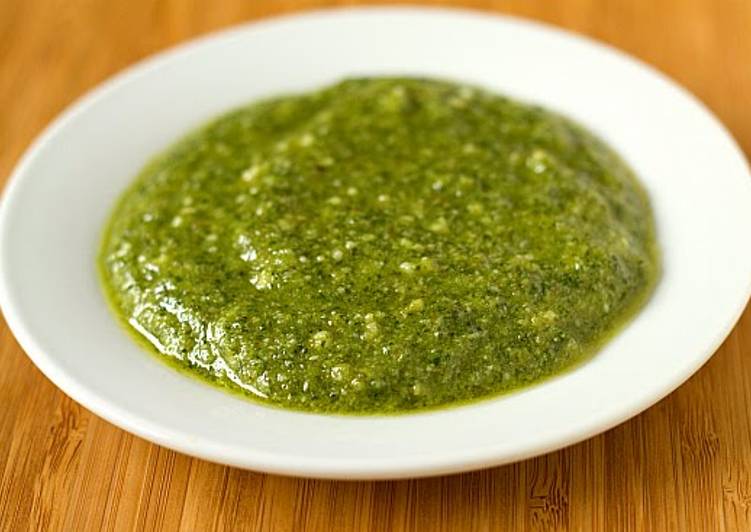 Steps to Make Any-night-of-the-week Pesto dip/sauce