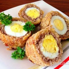 A picture of Scotch Eggs.