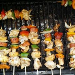 Amy's awesome kabobs A picture of Amy's awesome kabobs.
