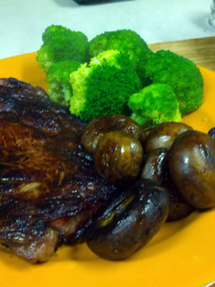 A picture of Bourbon Mushrooms.