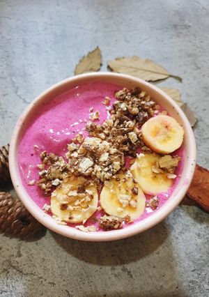 Foto resep Dragon fruit smoothie bowl