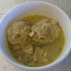 A picture of BLaM-O! Pressure Cooked Chicken & Dumplings.