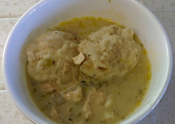 Recipe of Super Quick Homemade BLaM-O! Pressure Cooked Chicken &amp; Dumplings