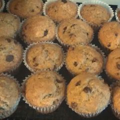A picture of Best Banana chocolate chip muffins.