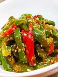 Green Pepper with Homemade Sesame Sauce