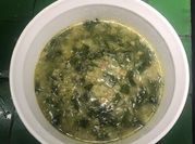 Una foto de sopa de arroz