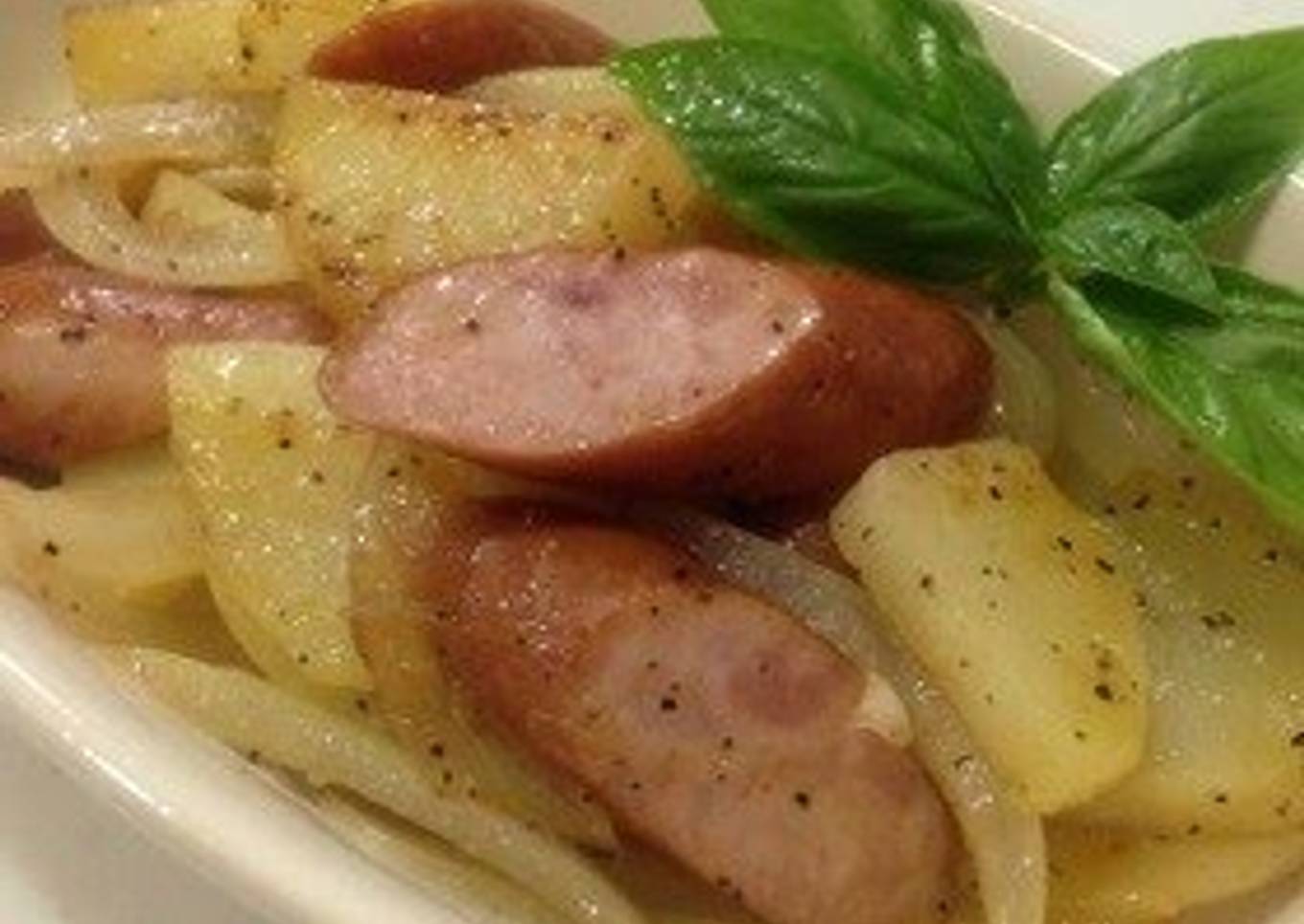 Microwave German fast potatoes